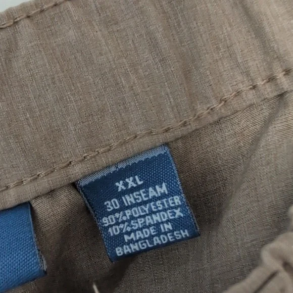 Reel Legends 2 Pair Performance Pants Fishing Convertible Pants XXL 30" Inseam - Picture 12 of 13